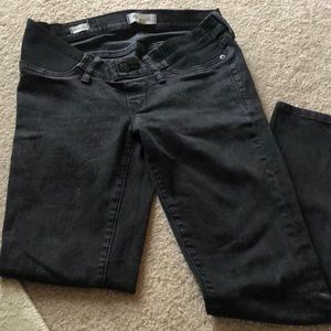 Faded black maternity skinny jeans